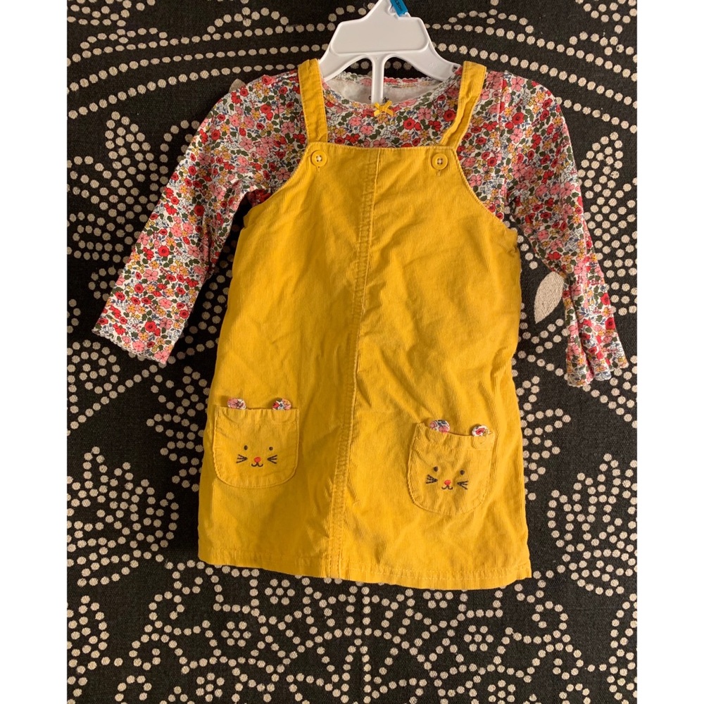 Used Carters 2 piece corduroy dress Size 18 Months